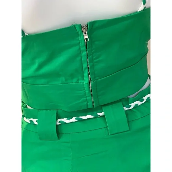 Gorgeous green 2-piece midi skirt set S M L - Picture 6 of 9